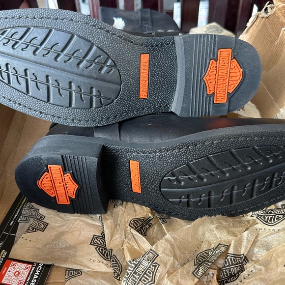 Harley-Davidson Darren eagle black boots damaged box perfect condition size 11.5 - Picture 4 of 7
